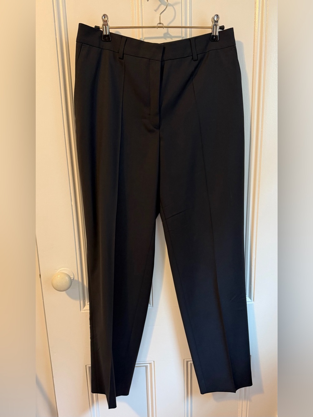 Filippa K Emma Cropped Cool Wool Trouser - Dark Navy (Size EU 40)